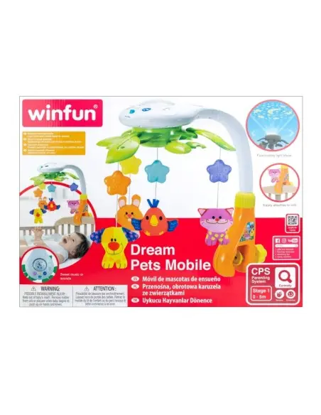 Winfun Mobile Melody avec Projection 0mois+ Veilleuse musicale 