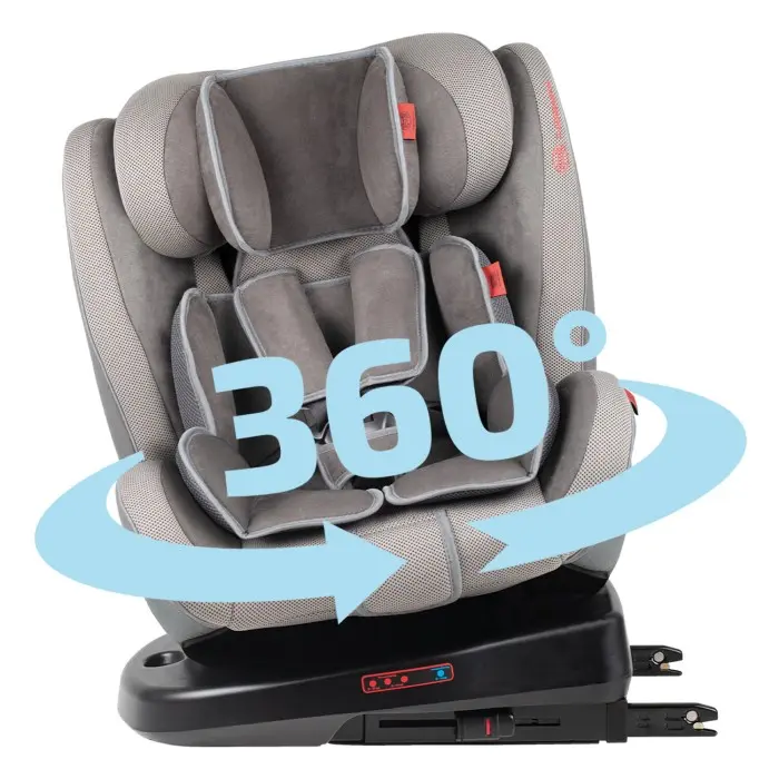 Siège Auto isofix et rotatif Heyner Koala Groupe 0/1/2/3 - Gris