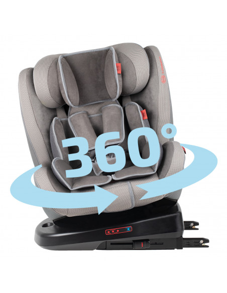 Siège Auto isofix et rotatif Heyner Koala Groupe 0/1/2/3 - Gris