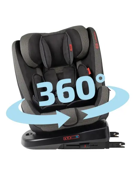 Siège Auto isofix et rotatif Heyner Koala Groupe 0/1/2/3 - Noir