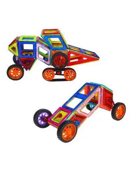 Magnetic building block set - 46 construction, learning and educational pieces for children from 3 years — photo 4