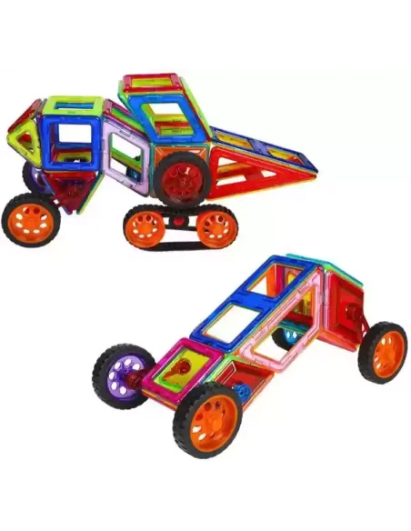 Magnetic building block set - 46 construction, learning and educational pieces for children from 3 years — photo 5