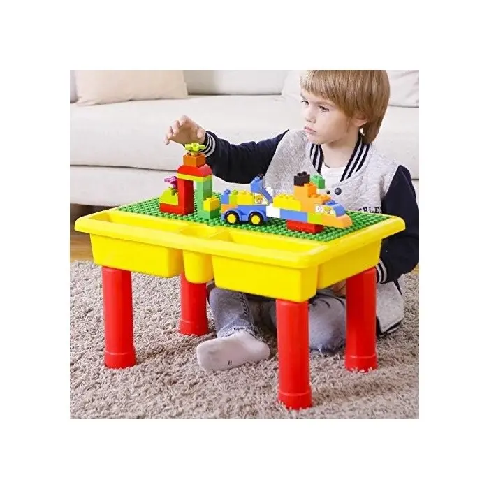 Table avec des blocs de construction - 56 pièces Jouet - Maroc