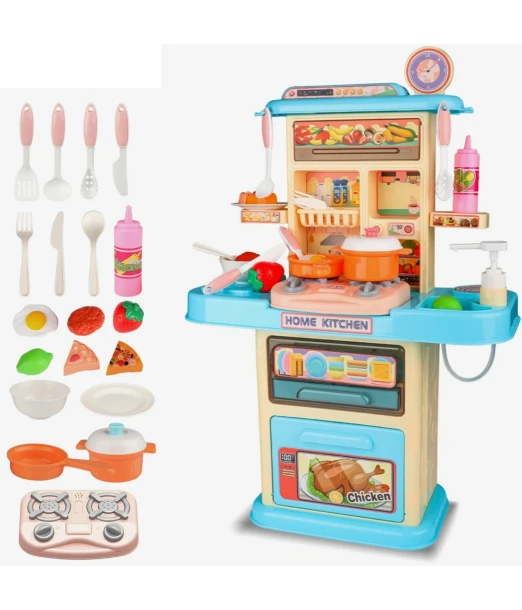 Deluxe children's play kitchen set with accessories 2
