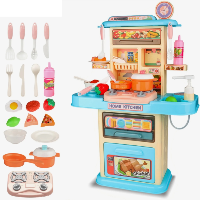 Kit de jeu de cuisine Deluxe pour enfants avec accessoires