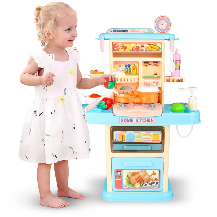 Kit de jeu de cuisine Deluxe pour enfants avec accessoires