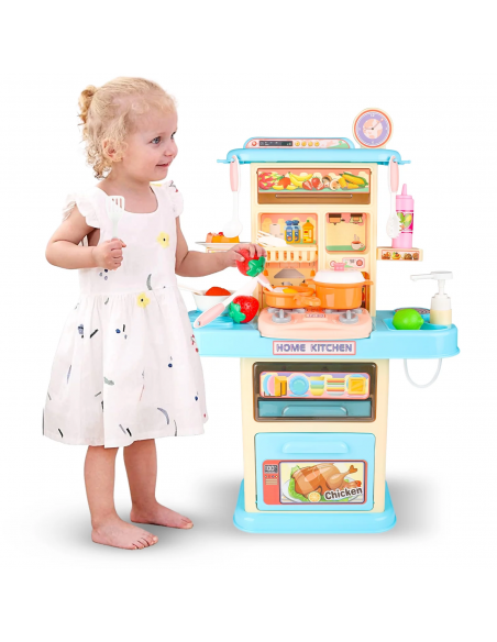 Kit de jeu de cuisine Deluxe pour enfants avec accessoires