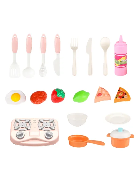 Kit de jeu de cuisine Deluxe pour enfants avec accessoires