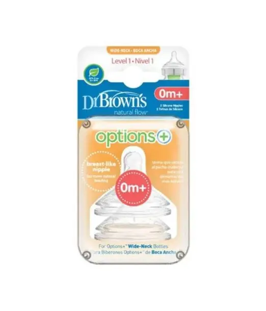 Dr Brown's 2 Tétines Cole Large 0mois+ Tétines - Dr Brown's