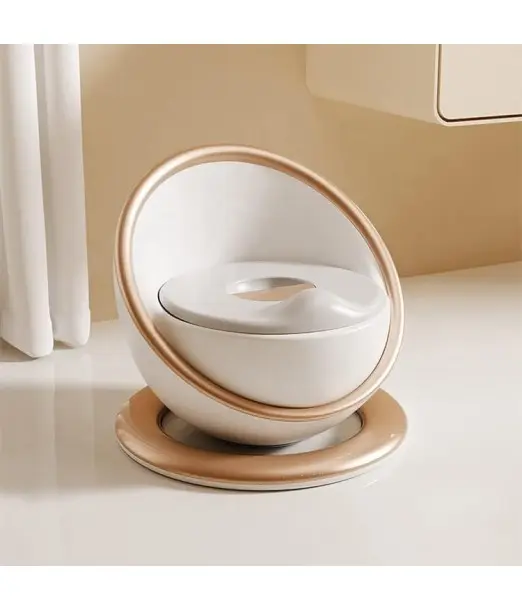 Pot de Toilette Bébé Coque Deluxe - Doré Pot & Réducteur - 2