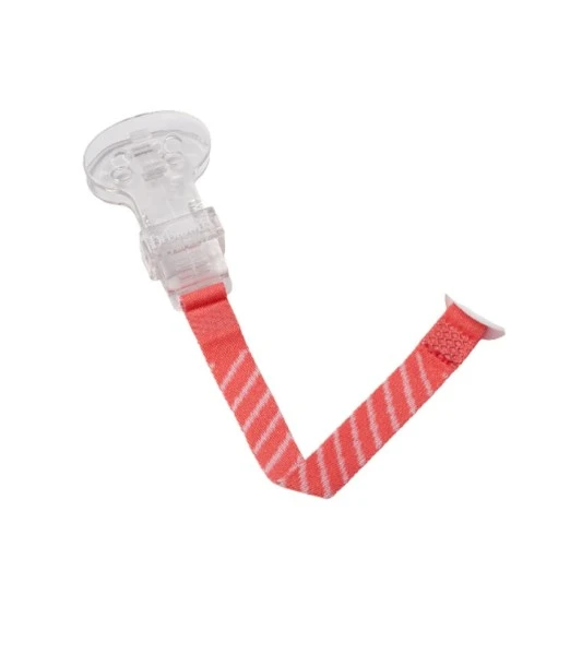 Dr Brown's pacifier clip - red