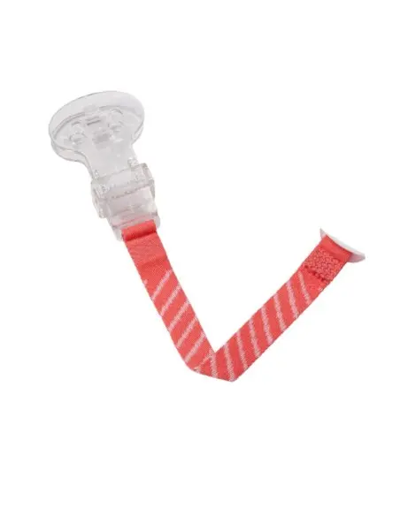 Dr Brown's pacifier clip - red