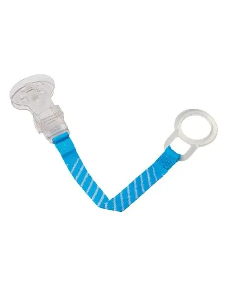Dr Brown's pacifier clip - blue