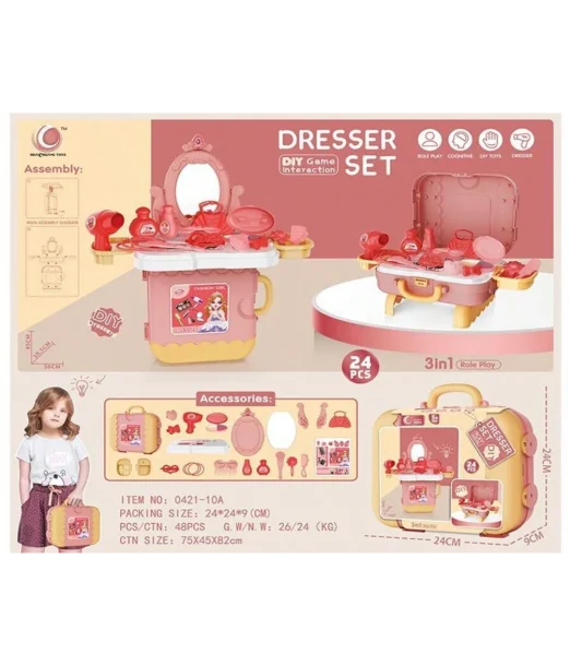 Set Malette Coiffeuse 24 pièces Jouet - Maroc 2