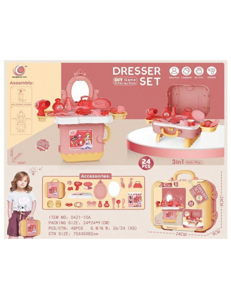 Set Malette Coiffeuse 24 pièces Jouet - Maroc