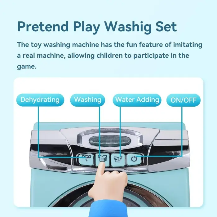 Jeu pour enfants - Set Machine à laver Jouet - Maroc