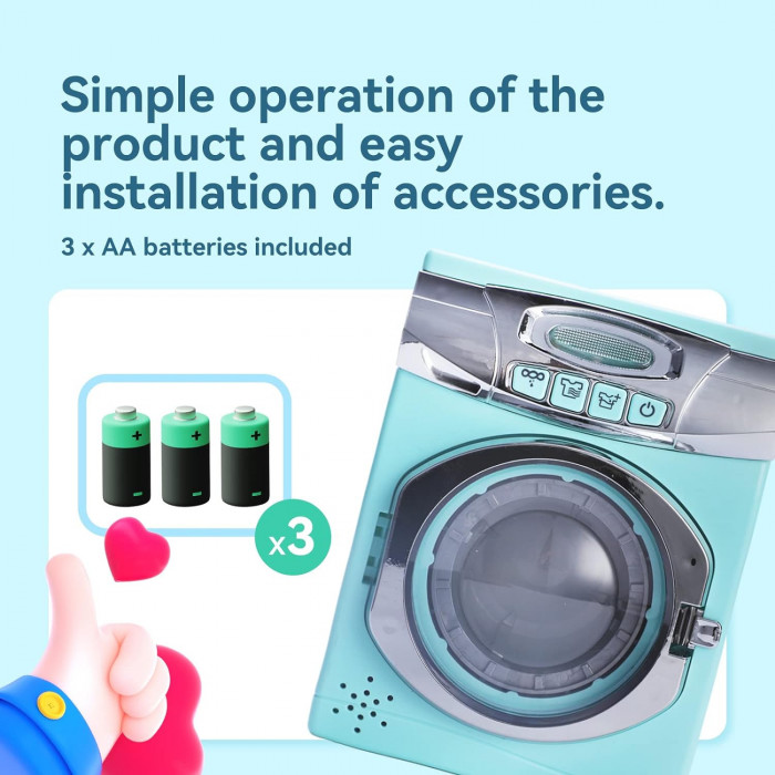 Jeu pour enfants - Set Machine à laver Jouet - Maroc