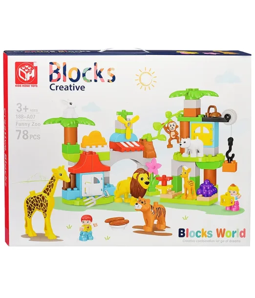 Set de blocs de construction - Savane 78 pièces - 3ans+ Jouet 