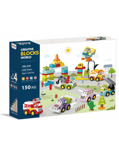 Blocs de construction Véhicules 150 pièces 3ans+ dans Jouet chez Baby And Mom Maroc