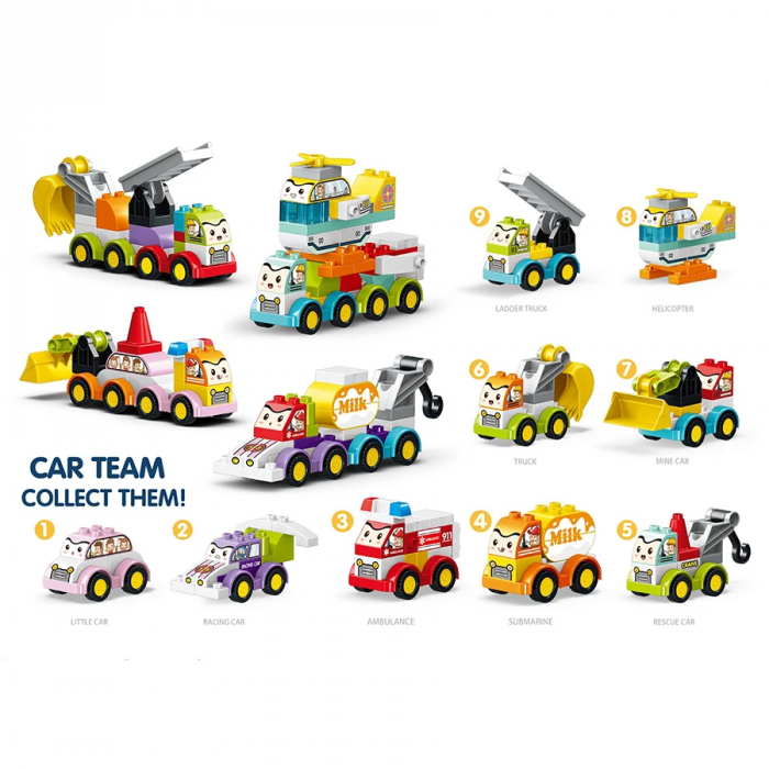 Blocs de construction Véhicules 150 pièces 3ans+ Jouet - Maroc