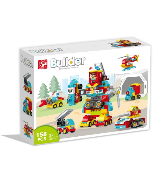 158-piece robot building blocks from 3 years