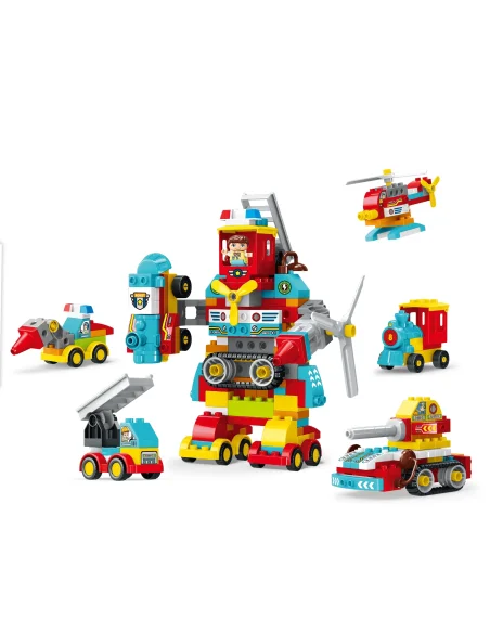 Set de blocs de construction Robot - 158 pièces - 3ans+ Jouet 