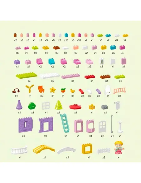 Set de blocs de construction Fun Garden - 163 pièces - 3ans+