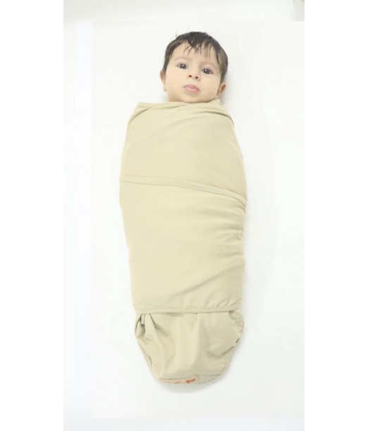 Couverture d'emmaillotage + Bonnet Beige Emmaillotage - Maroc