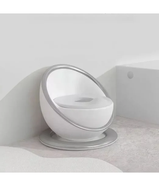 Pot de Toilette Bébé Coque Deluxe - Gris Pot & Réducteur - 2