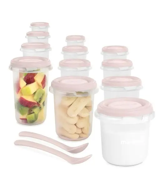 Miniland Set 12 pots de conservation Candy Vaisselle bébé -