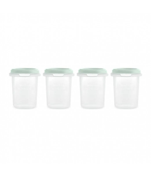 Miniland Set 4 pots de conservation Mint Vaisselle bébé -