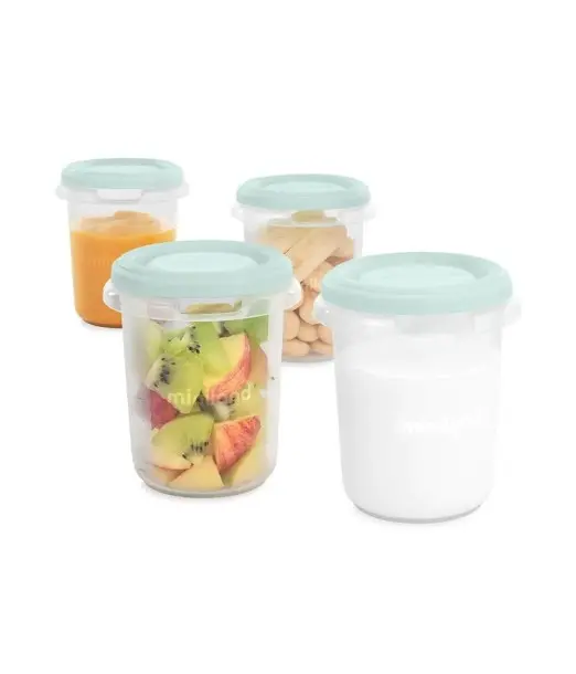 Miniland Set 4 pots de conservation Mint Vaisselle bébé - 2