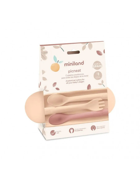 Miniland Couverts en silicone - Valencia Univers Bébé -