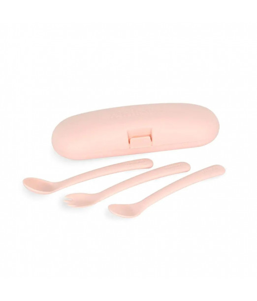Miniland Couverts en silicone - Candy Vaisselle bébé -