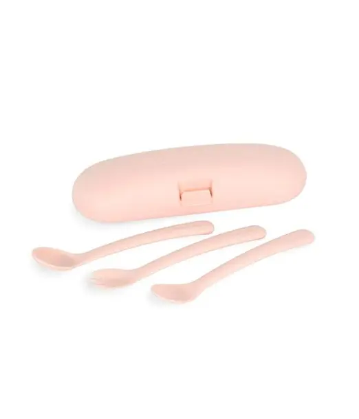 Miniland Couverts en silicone - Candy Vaisselle bébé -