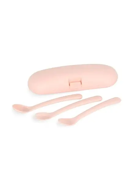 Miniland Couverts en silicone - Candy Vaisselle bébé -