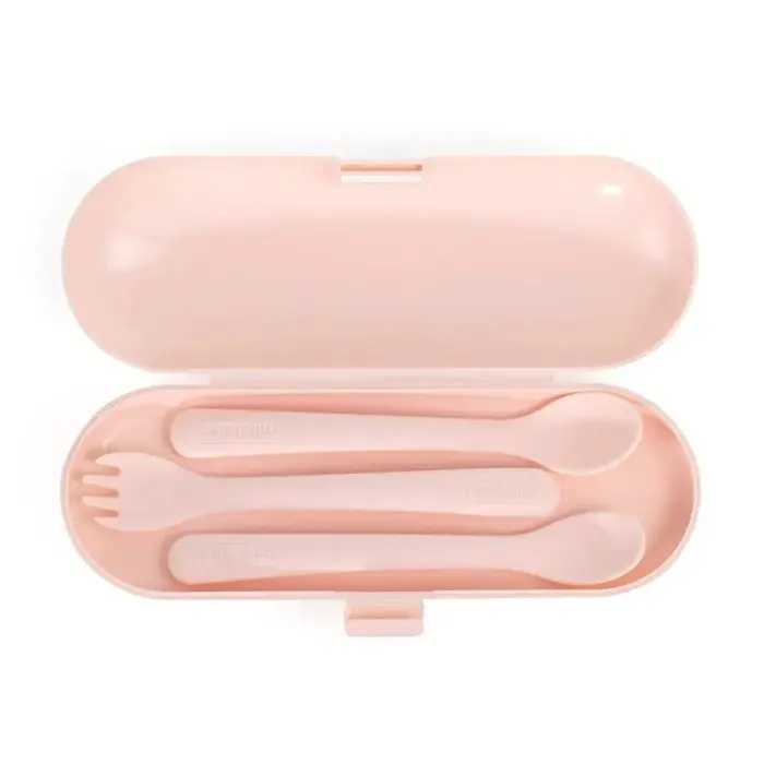 Miniland Couverts en silicone - Candy Vaisselle bébé -
