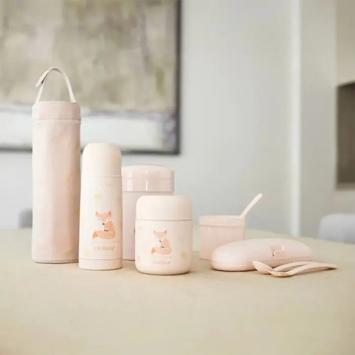 Miniland Couverts en silicone - Candy Vaisselle bébé -