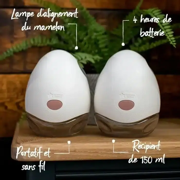 Tommee Tippee Tire-lait portable Made for Me Double + 2