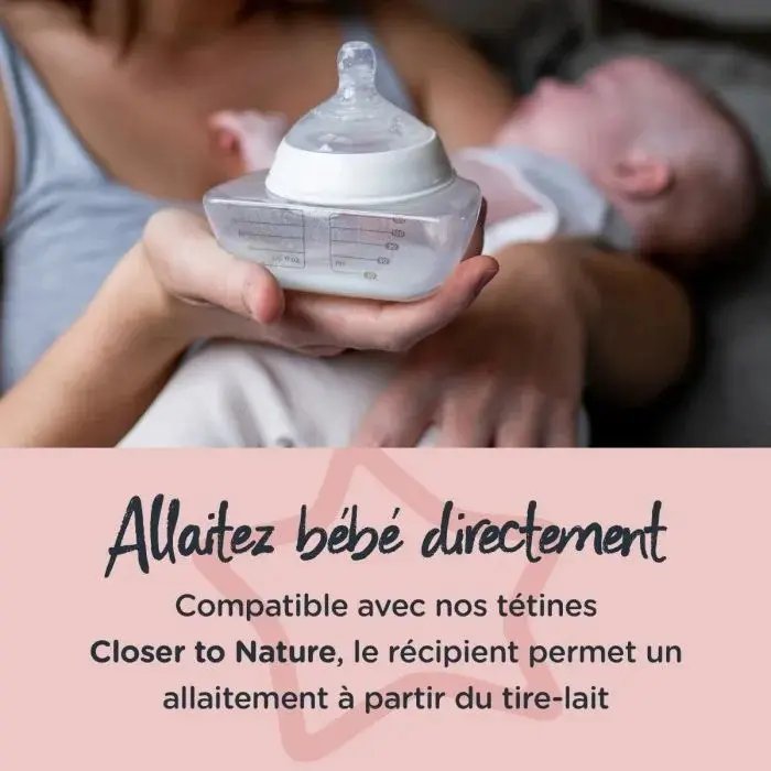 Tommee Tippee Tire-lait portable Made for Me Double + 2