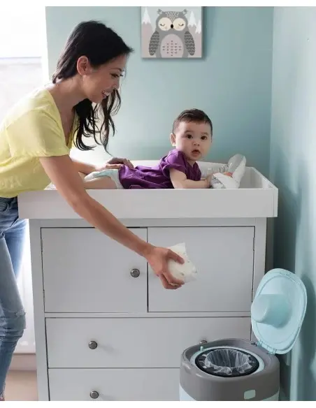 Tommee Tippee diaper pail Odour-Control Twist & Click - Blue — photo 4