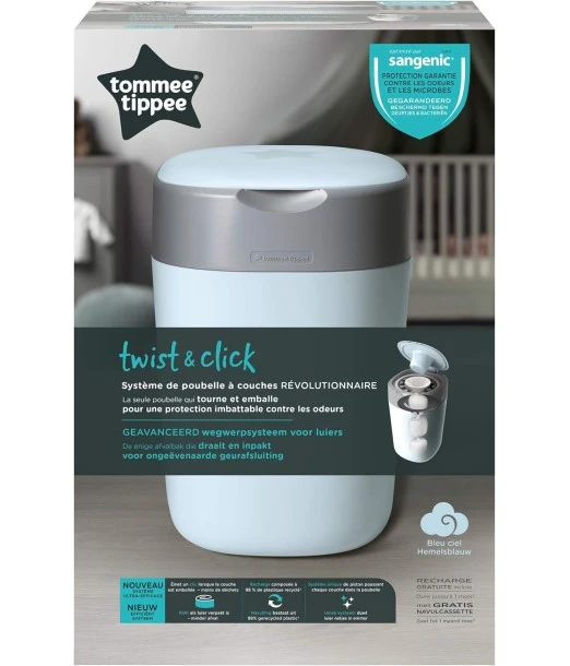 Tommee Tippee diaper pail Odour-Control Twist & Click - Blue 2