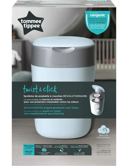 Tommee Tippee diaper pail Odour-Control Twist & Click - Blue — photo 2