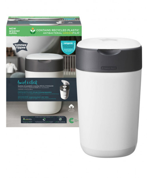 Tommee Tippee Poubelle à couches Anti-Odeur Twist & Click -