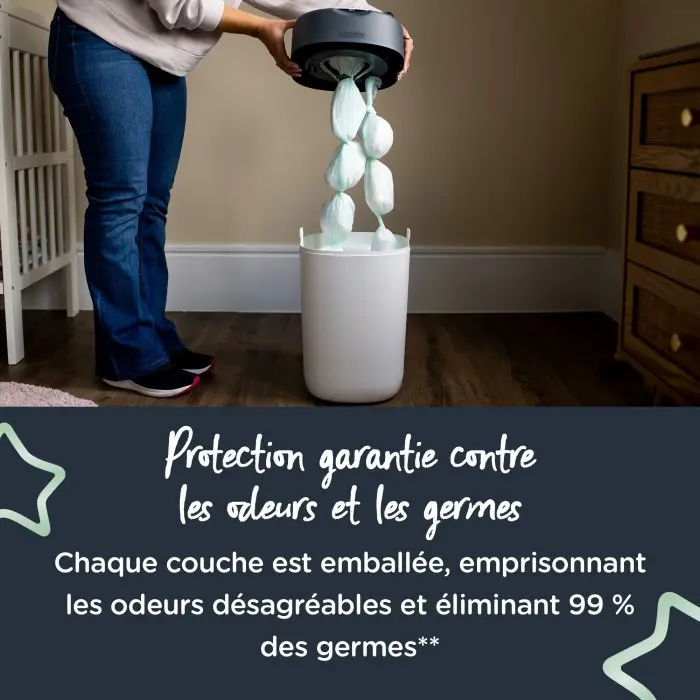 Tommee Tippee1 recharge Twist & Click Poubelle à couches - 