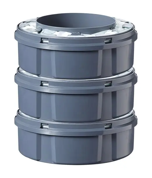 Tommee Tippee Lot de 3 recharges Twist & Click Poubelle à 2