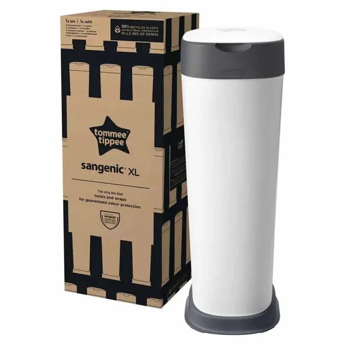 Tommee Tippee Poubelle à Couches Sangenic XL - Blanc Poubelle à