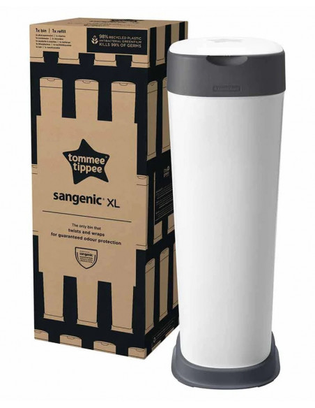 Tommee Tippee Poubelle à Couches Sangenic XL - Blanc Poubelle à