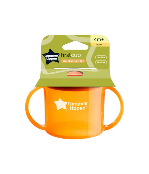 Tommee Tippee Première Tasse avec Bec 4M+ 190ml - Orange 2