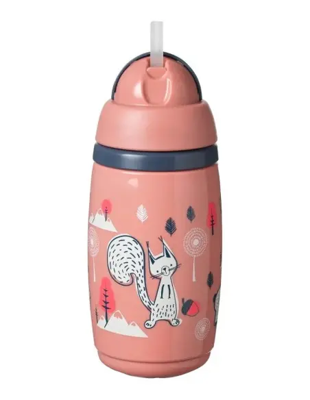 Tommee Tippee SuperStar insulated cup with straw 266 ml — Pink